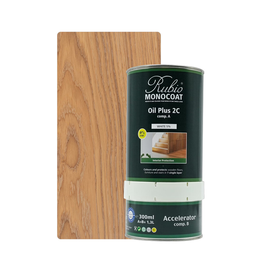 RMC OIL PLUS 2C WHITE 5% 1,3 LTR SET (COMP. A+B)