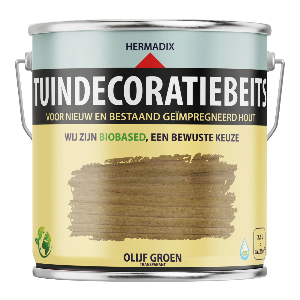 HERMADIX TUINDECORATIEBEITS 763 2500ML TRANSPARANT OLIJF GROEN