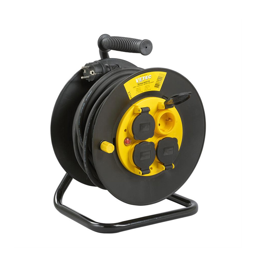 VETEC KABELHASPEL H07RN-F - 25M 3G 2,5MM