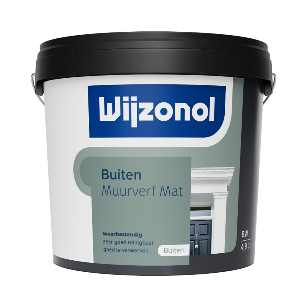 WIJZONOL MUURVERF BUITEN MAT RM-WIT 4,9