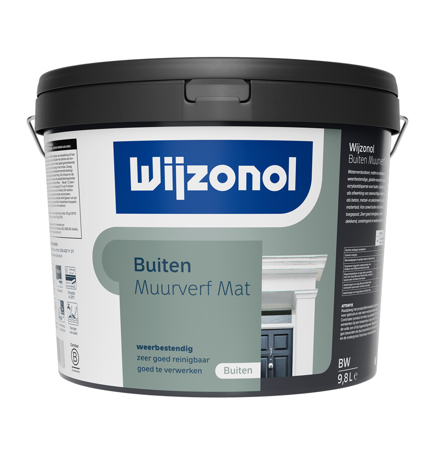 WIJZONOL MUURVERF VOOR BUITEN MAT KLEUR