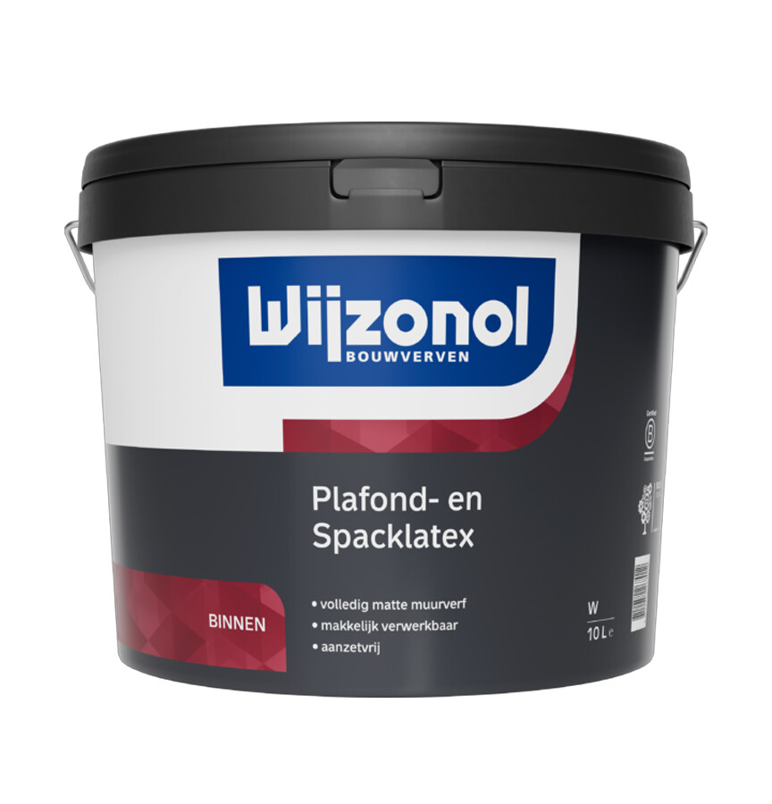 WIJZONOL PLAFOND- EN SPACKLATEX WIT  2,5