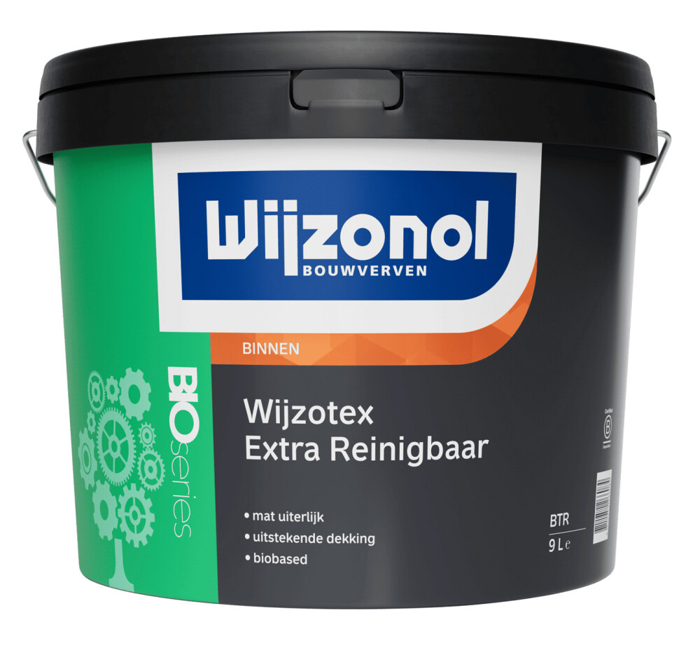 WIJZOTEX EXTRA REINIGBAAR BIO RM-WIT  10
