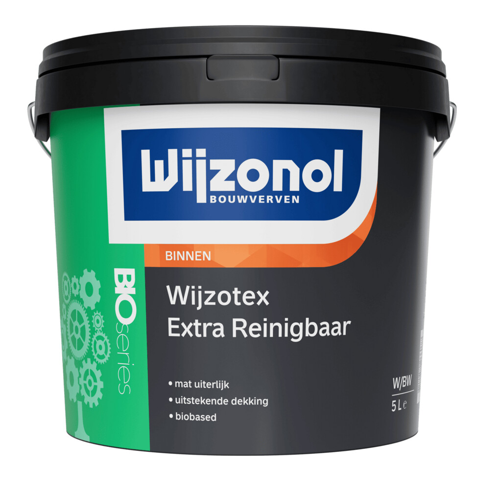 WIJZOTEX EXTRA REINIGBAAR BIO RM-WIT   5